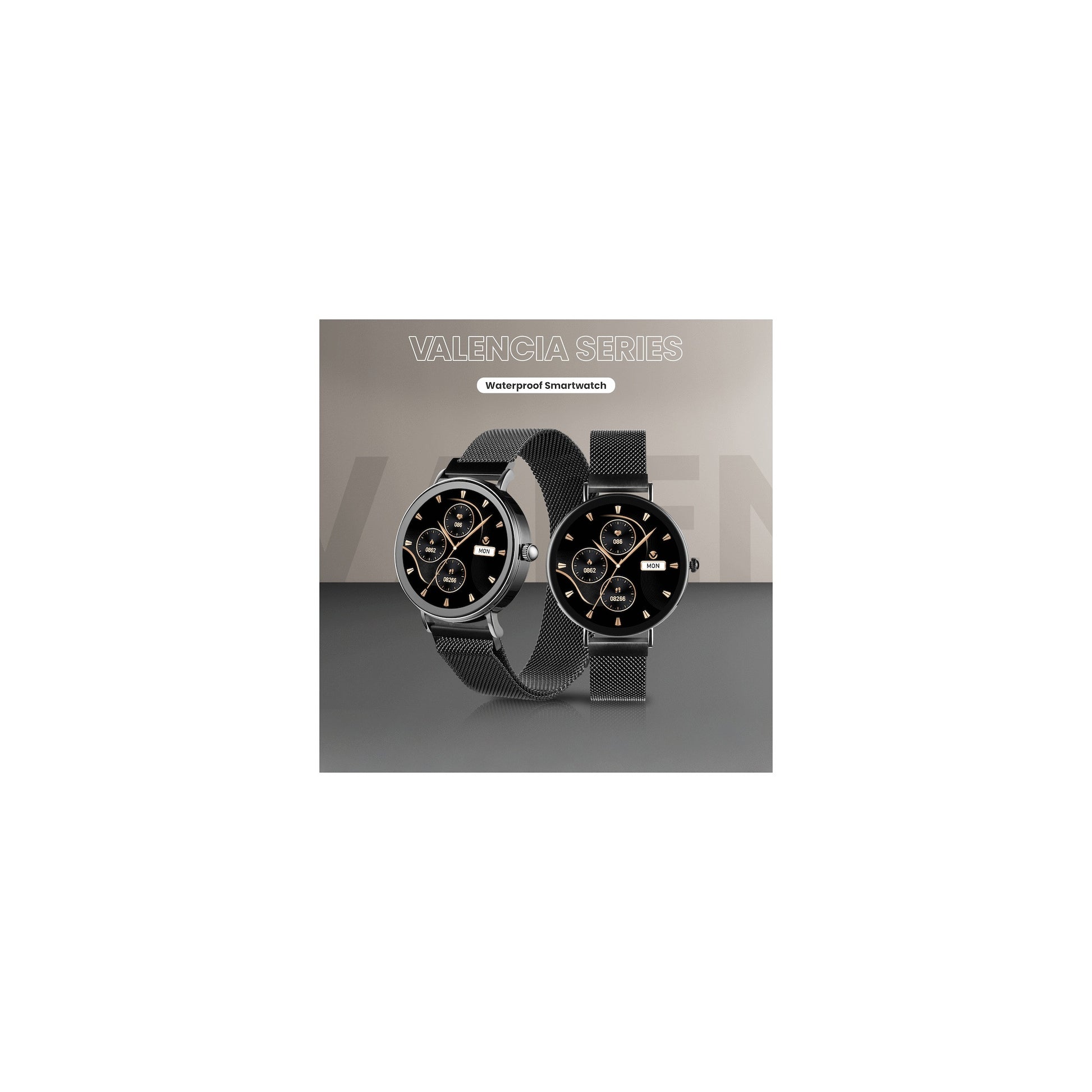 Volkano Valencia Series Ladies Smart Watch Black - Everyday Elektronics South Africa
