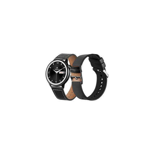 VOLKANO FORTE SERIES SMART WATCH WITH LEATHERETTE STRAP