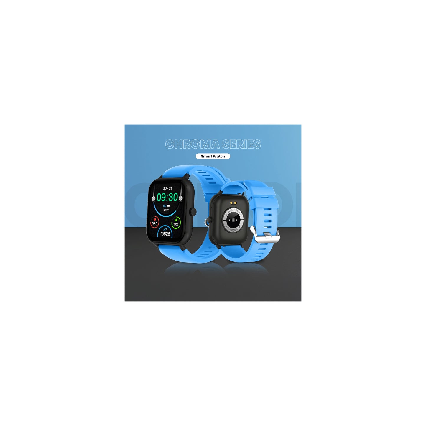 Volkano Chroma Series Smartwatch With Blue Strap - Everyday Elektronics South Africa