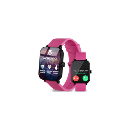 Volkano Chroma Series Smartwatch With Pink Strap - Everyday Elektronics South Africa