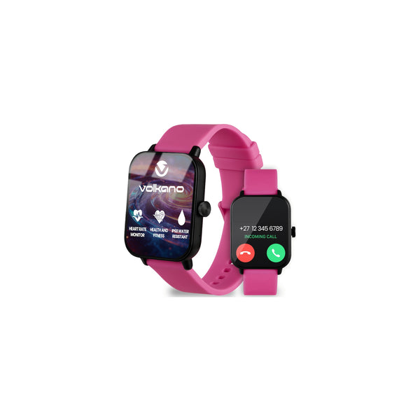 Volkano Chroma Series Smartwatch With Pink Strap - Everyday Elektronics South Africa