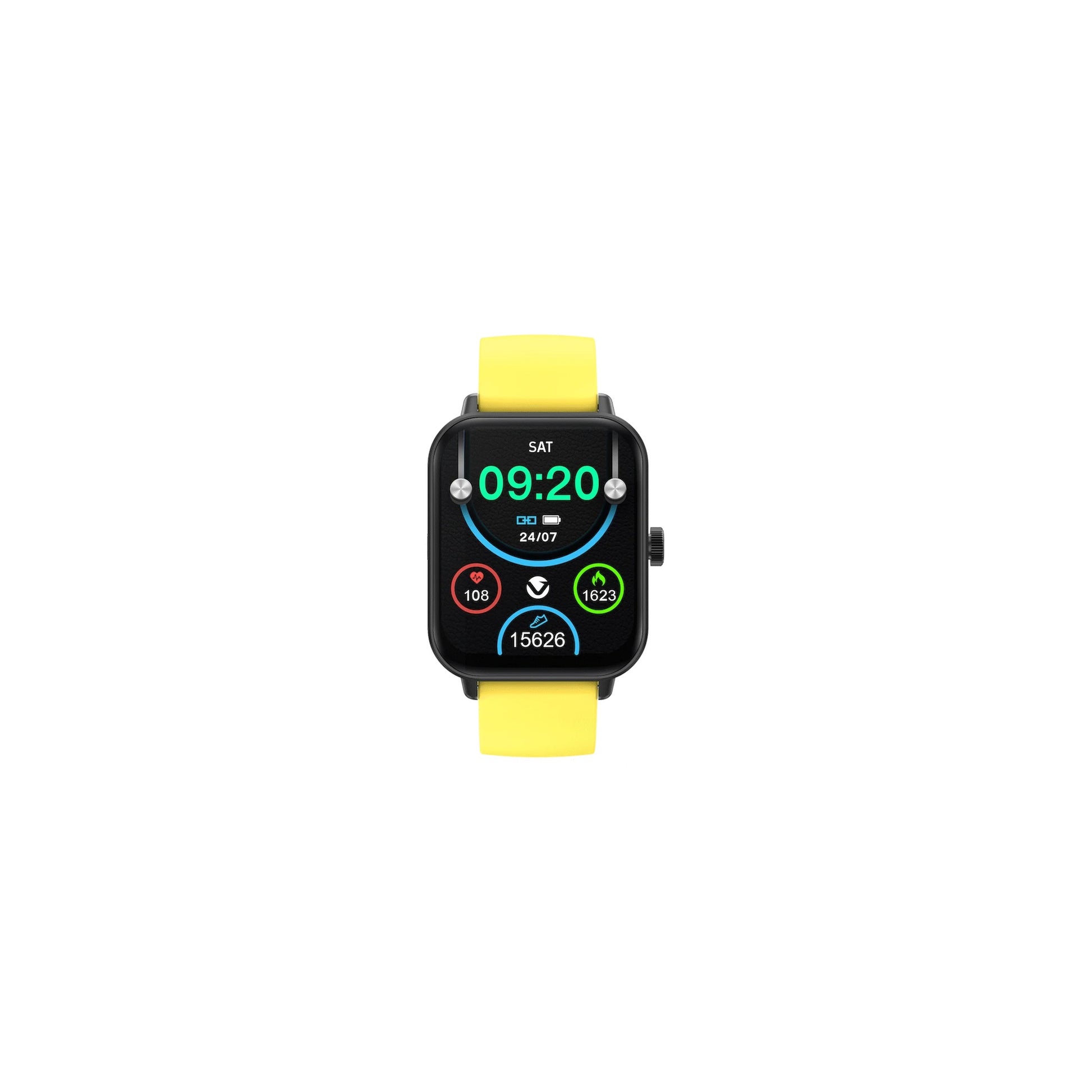 Volkano Chroma Series Smartwatch With Yellow Strap - Everyday Elektronics South Africa