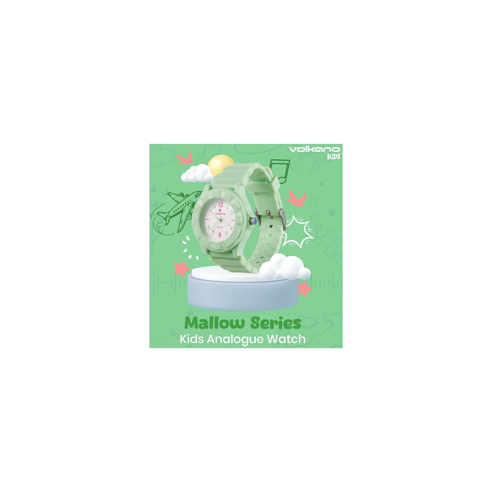 Volkano Mallow Series Kids Analogue Watch Green - Everyday Elektronics South Africa