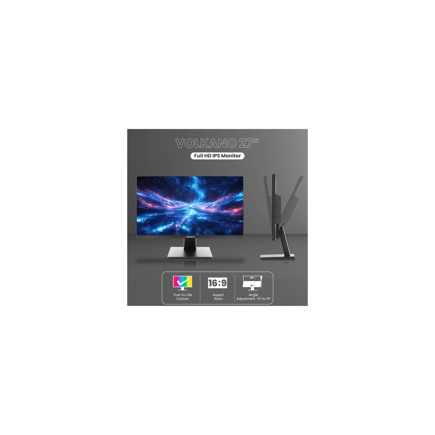 Volkano 27 Inch Full Hd Ips Monitor With Hdmivga 100 Hz - Everyday Elektronics South Africa