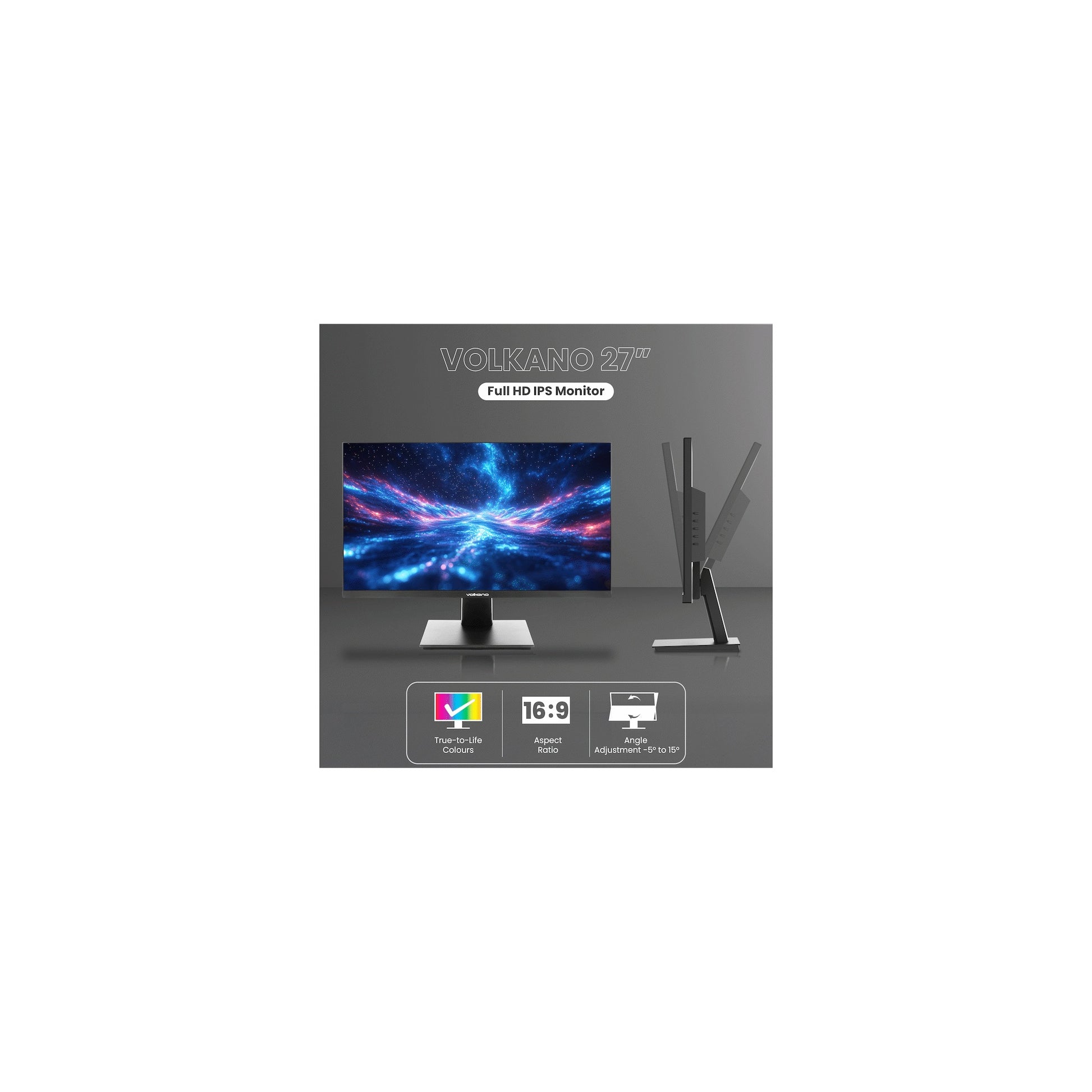 Volkano 27 Inch Full Hd Ips Monitor With Hdmivga 100 Hz - Everyday Elektronics South Africa