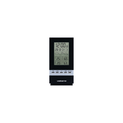 Volkano Dew Series Weather Station Black - Everyday Elektronics South Africa