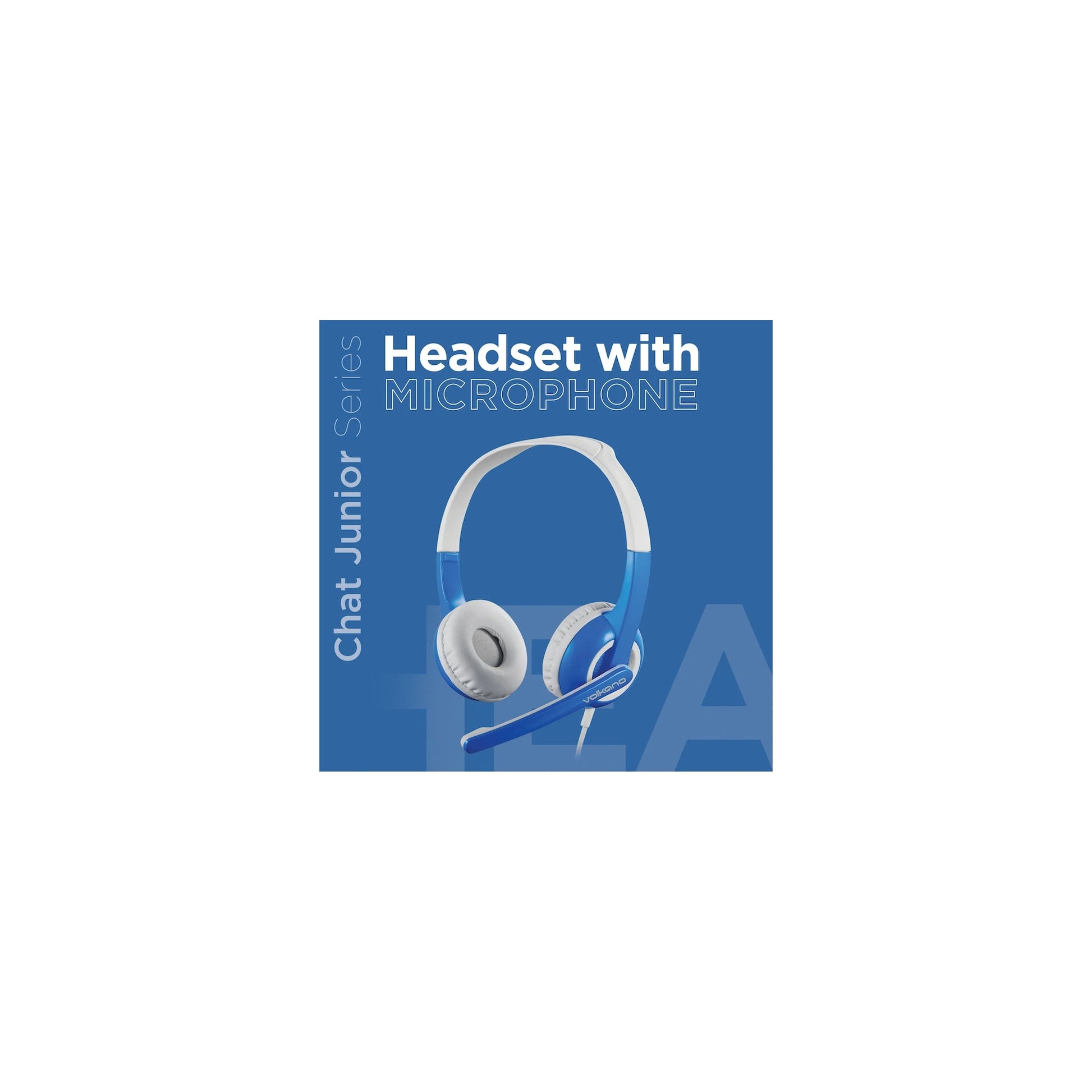 Volkano Kids Chat Junior Series Headset With Mic Blue - Everyday Elektronics South Africa