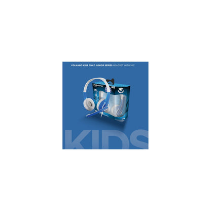 Volkano Kids Chat Junior Series Headset With Mic Blue - Everyday Elektronics South Africa