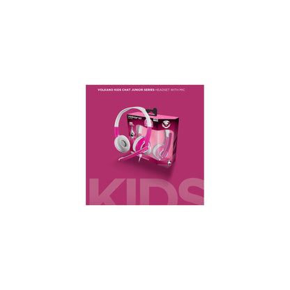 Volkano Kids Chat Junior Series Headset With Mic Pink - Everyday Elektronics South Africa