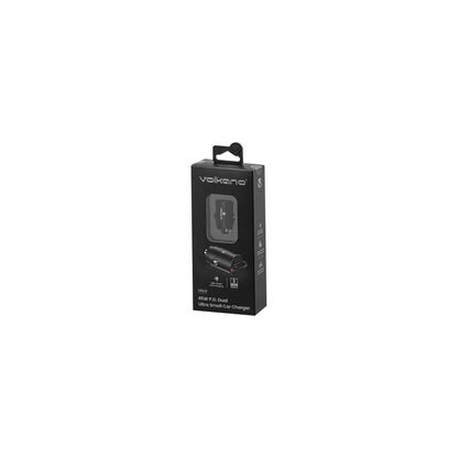 Volkano Veilix Series 45W Pd Dual Usb A And Usb C Ultra Small Car Charger Black - Everyday Elektronics South Africa