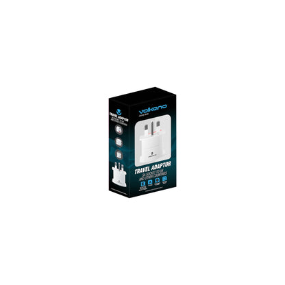 VOLKANO TRAVELLER SA SERIES TRAVEL PLUG UKOTHER SOCKET TO 15A SA PLUG
