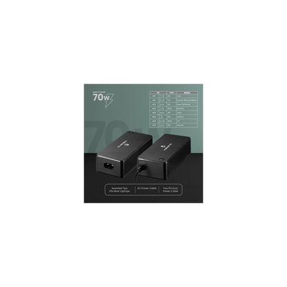 Volkano Omni Plus Universal 70W Laptop Charger With 12V Out - Everyday Elektronics South Africa