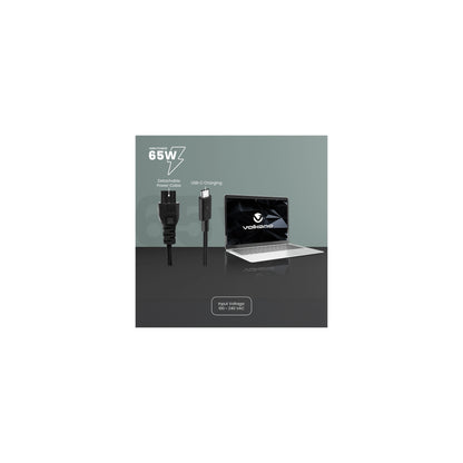 Volkano Brio Slimline Series Type C 65W Laptop Charger - Everyday Elektronics South Africa