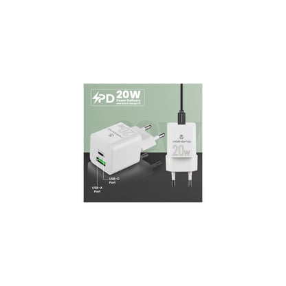 Volkano Dyna Duo 20W Pd Qc 30 Wall Charger - Everyday Elektronics South Africa