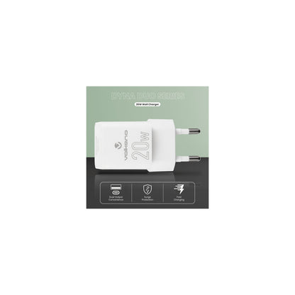 Volkano Dyna Duo 20W Pd Qc 30 Wall Charger - Everyday Elektronics South Africa