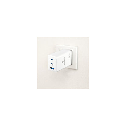 Volkano Wattpro Series Triple Port 100W Gann Wall Charger - White - Everyday Elektronics South Africa