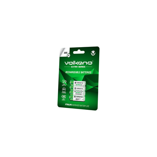 VOLKANO EXTRA SERIES AAA RECHARGEABLE BATTERIES PACK OF 4