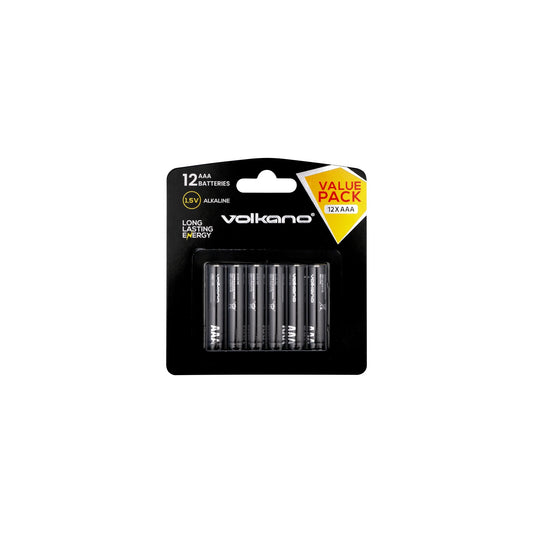 VOLKANO EXTRA AAA BATTERIES VALUE PACK OF 12