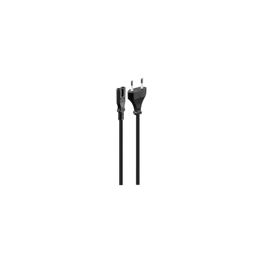 VOLKANO PRESTO SERIES POWER CABLE 2 PIN FIGURE 8 TO TYPE C EURO 12M 5A BLACK