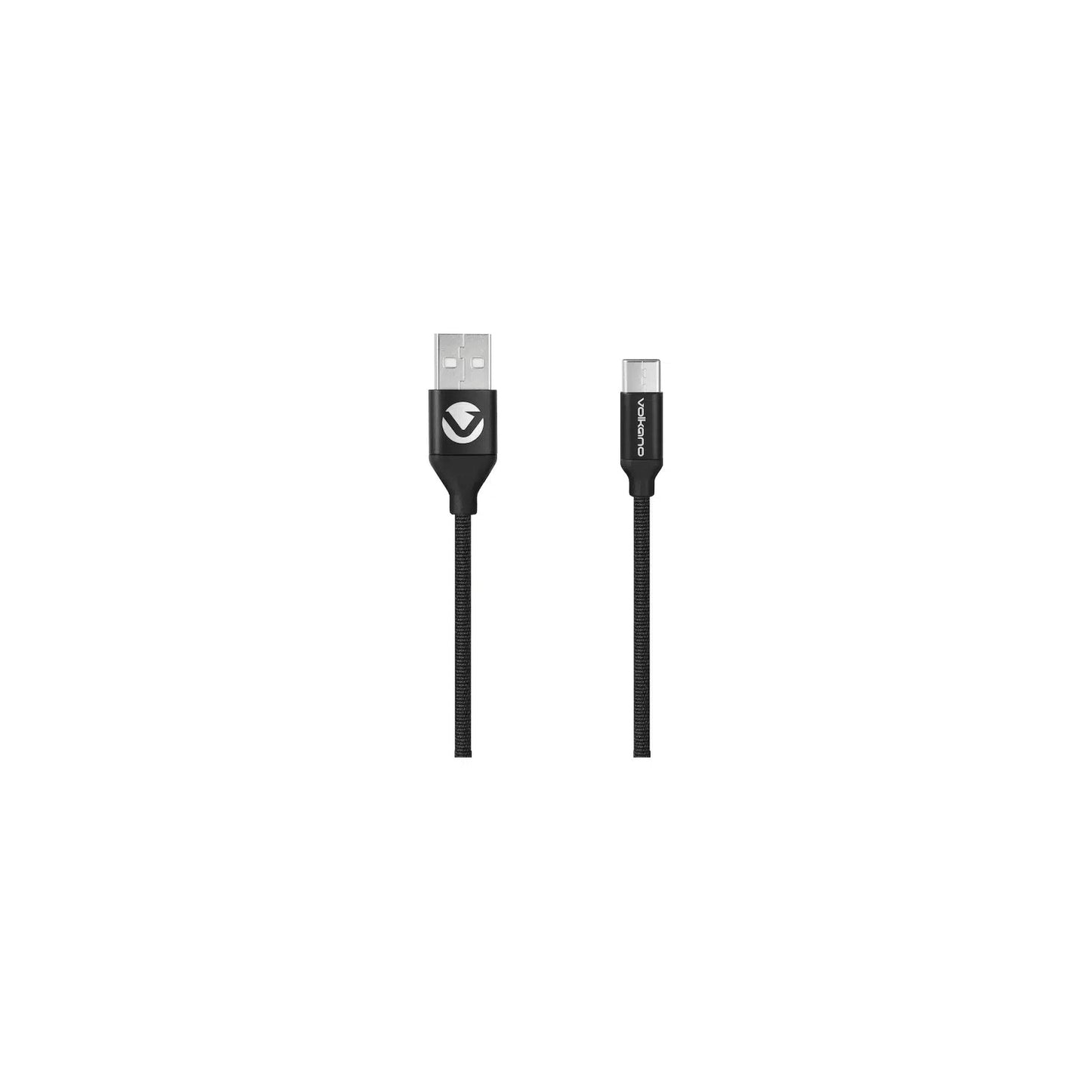 Volkano On The Go Usb To Type C 18W Braided 1M Cable Black - Everyday Elektronics South Africa