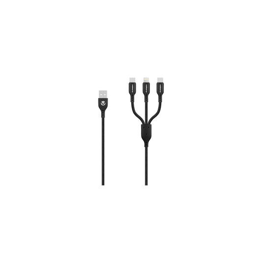 Volkano On The Go 3 In 1 Braided Cable - Everyday Elektronics South Africa