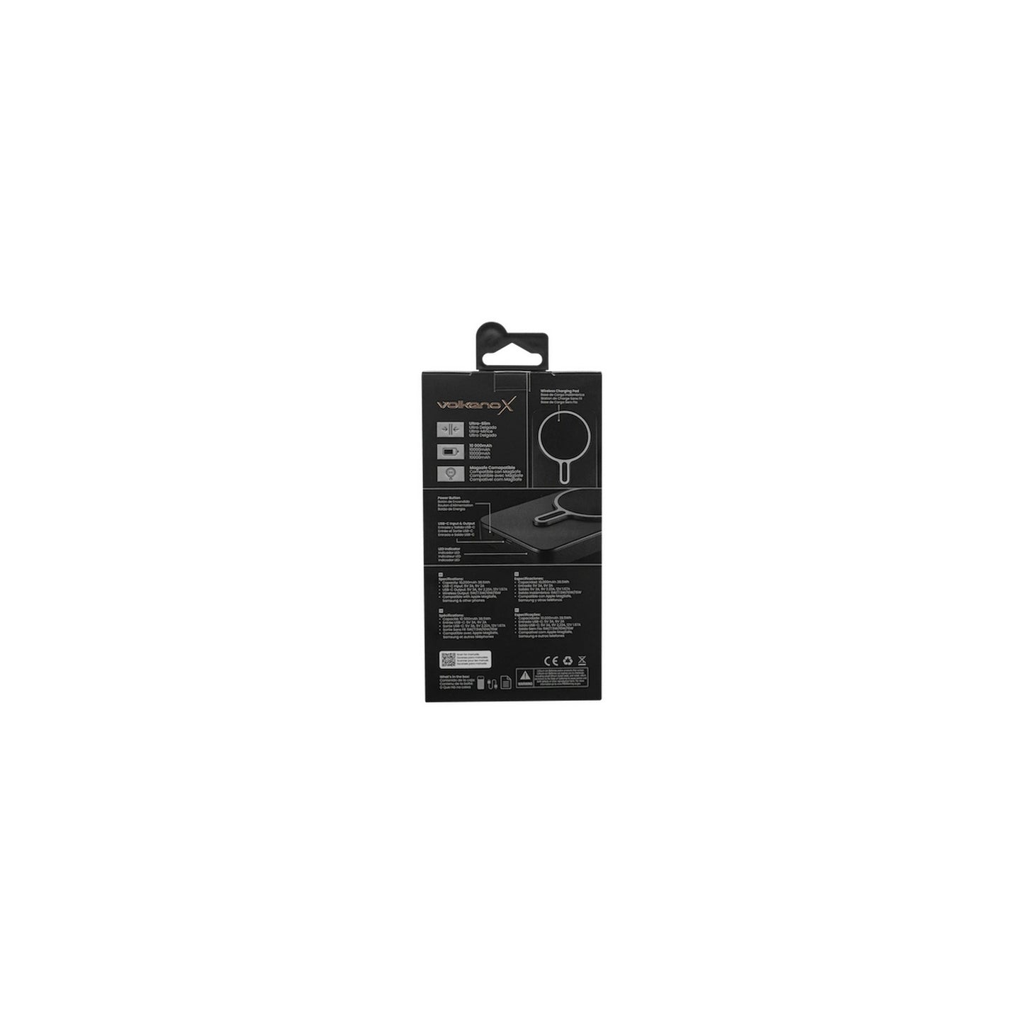 Volkanox Ingot Series Magsafe 10000Mah Power Bank Black - Everyday Elektronics South Africa