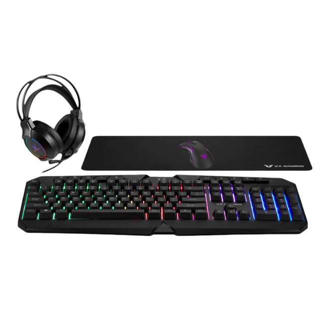 Vx Gaming Heracles Series 4 In 1 Combo Kb Mouse Mousepad Headset - Everyday Elektronics South Africa