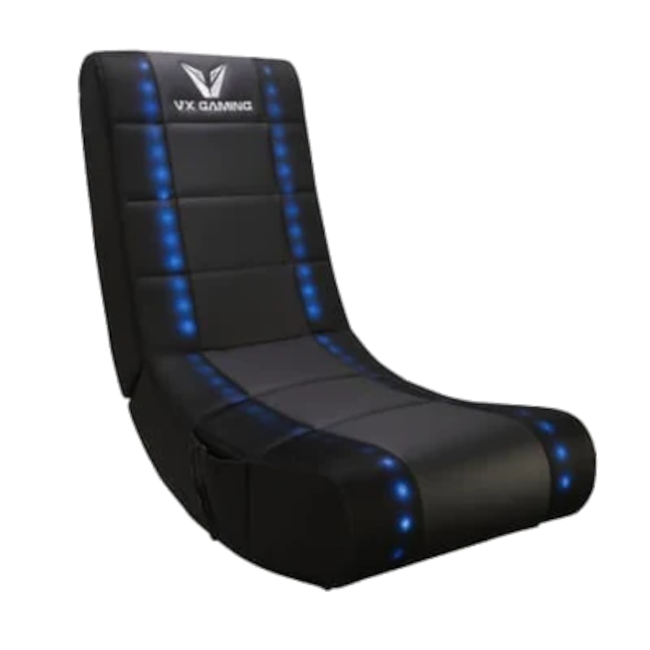 VX Gaming Electra Series Rocking Gaming Chair with LED lights