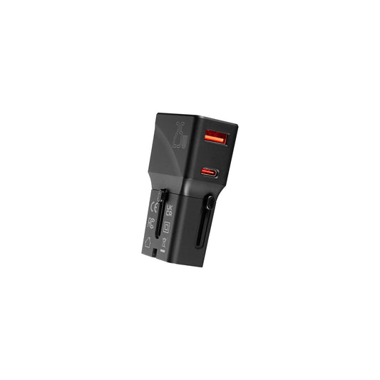 VOLKANO GLOBETROTTER SERIES 25W DUAL USB TYPE C MINI TRAVEL ADAPTOR