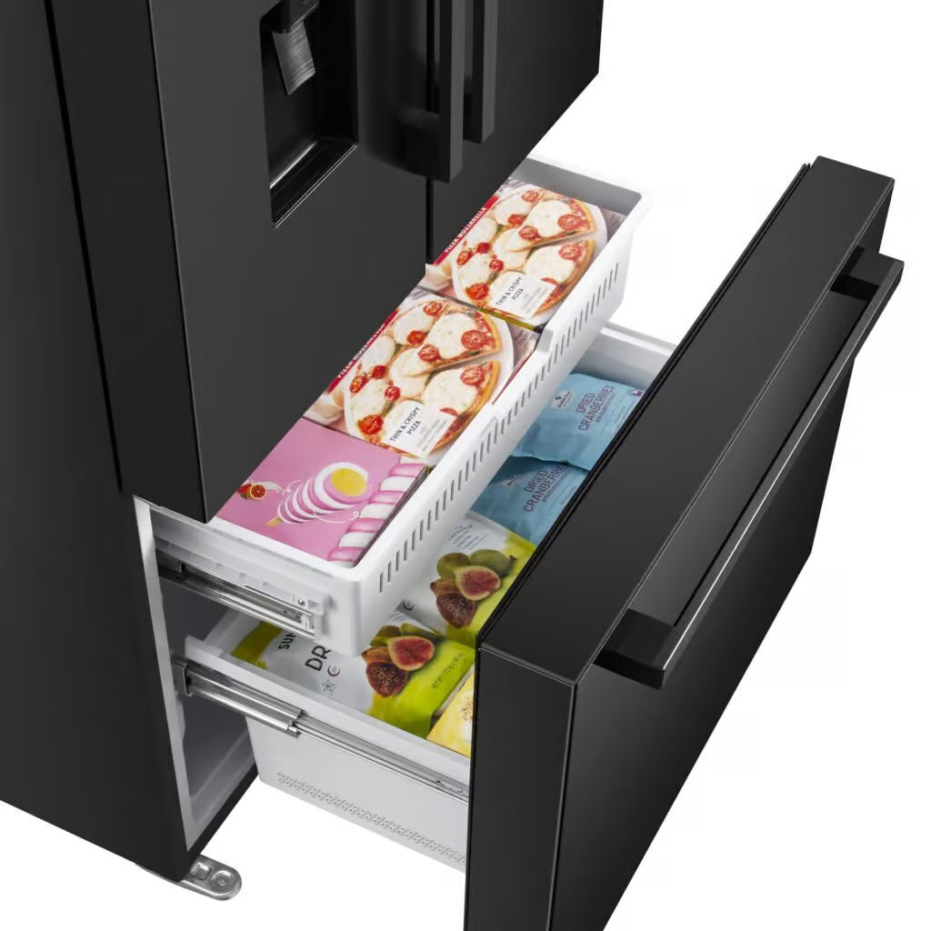 Hisense H760Fsb Wd 575L Black French Door Refrigerator With External Handle And Water Dispenser - Everyday Elektronics South Africa