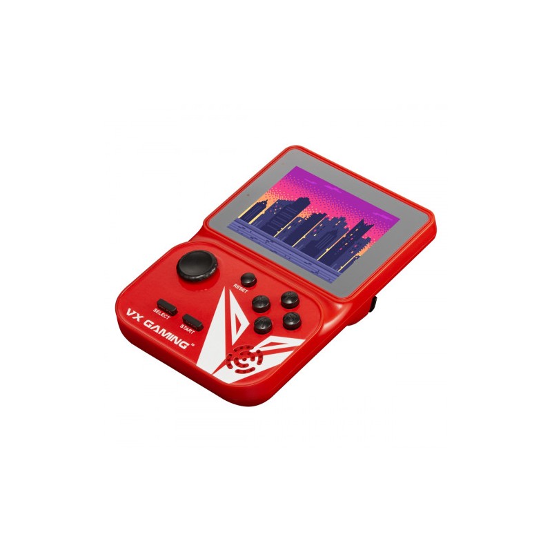 VX Gaming Nostalgia Series Handheld Retro Game Station with 4gb Micro SD - Red
